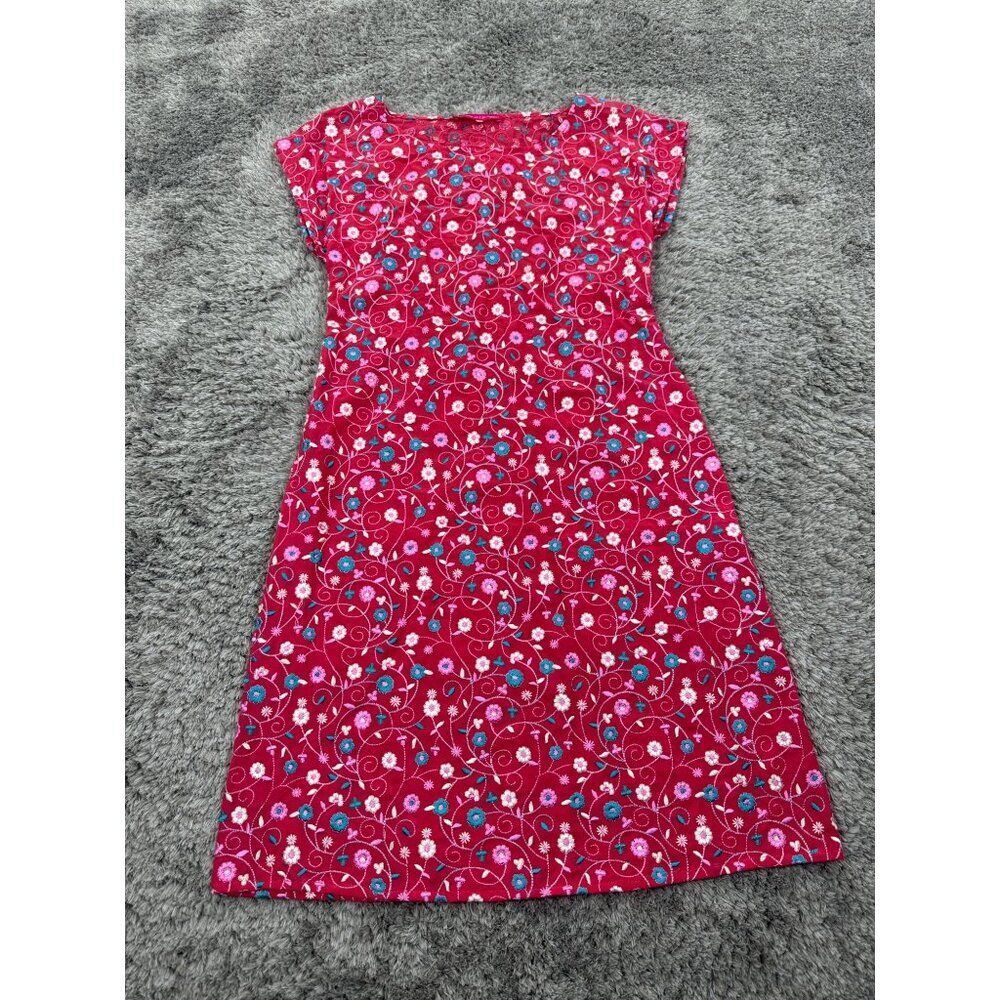 Antoine Lili Dress Womans 2 Rouge Red Floral Embellished Virginie Day Sun Dress